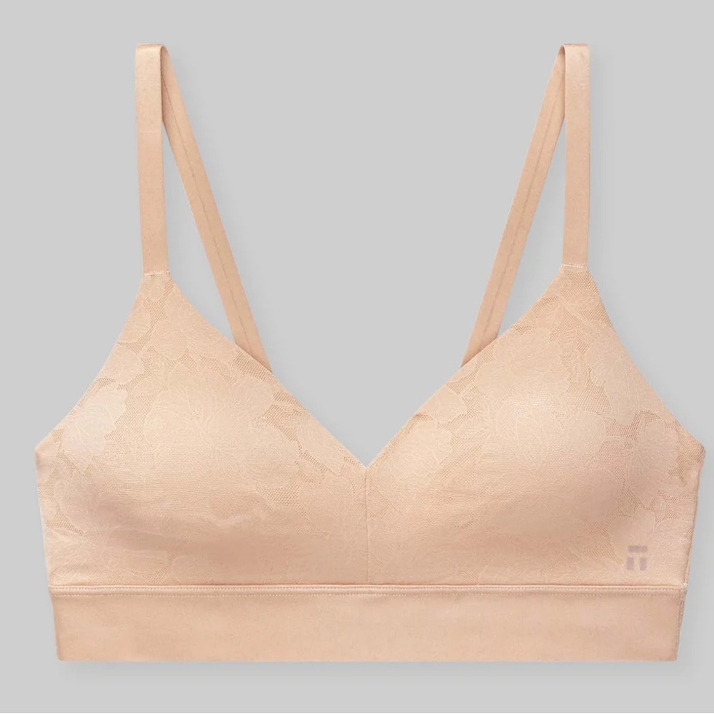 Tommy John Second Skin Comfort Lace Bralette Size Med/Maple Sugar Glaze NWT